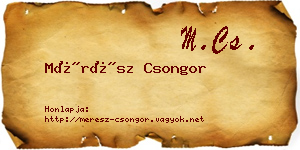 Mérész Csongor névjegykártya